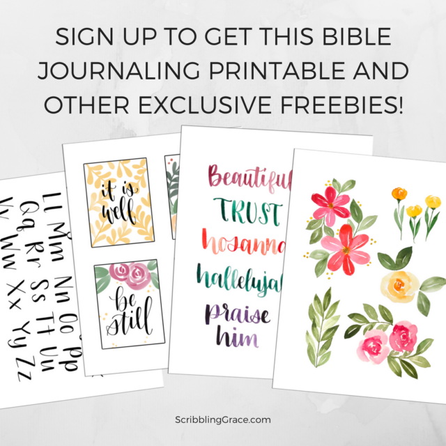 Bible Journaling Tip Ins Plus A Free Printable Scribbling Grace