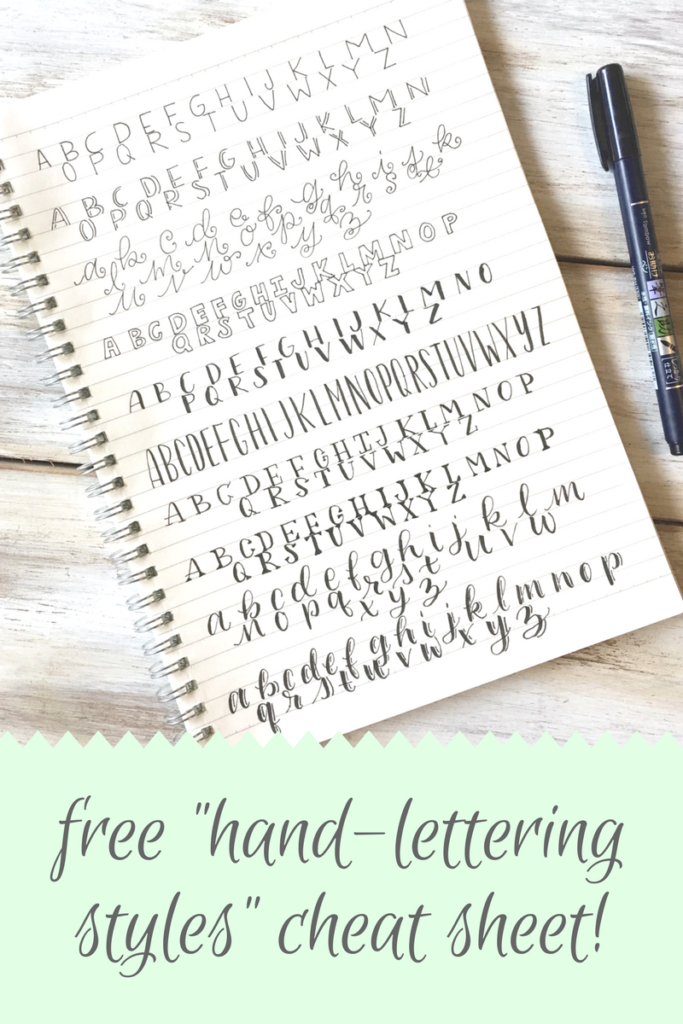 10 Simple Hand-Lettering Styles, Plus a Free Cheat Sheet