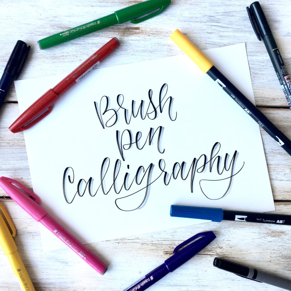 Brush Pen Calligraphy Basics Plus Free Printable Practice Sheets Scribbling Grace