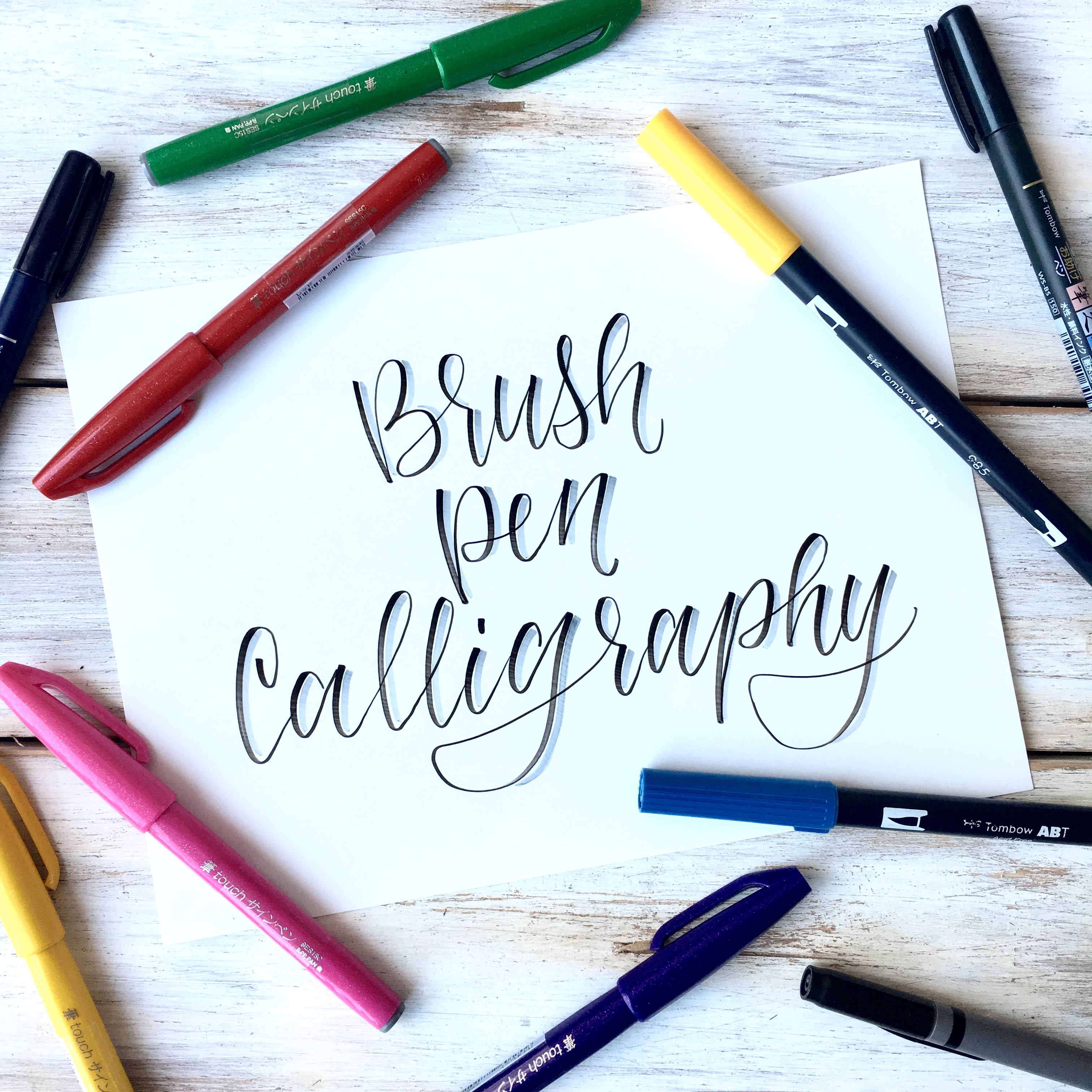 Learn Brush Pen Calligraphy for Beginners, Basic Strokes Tutorial