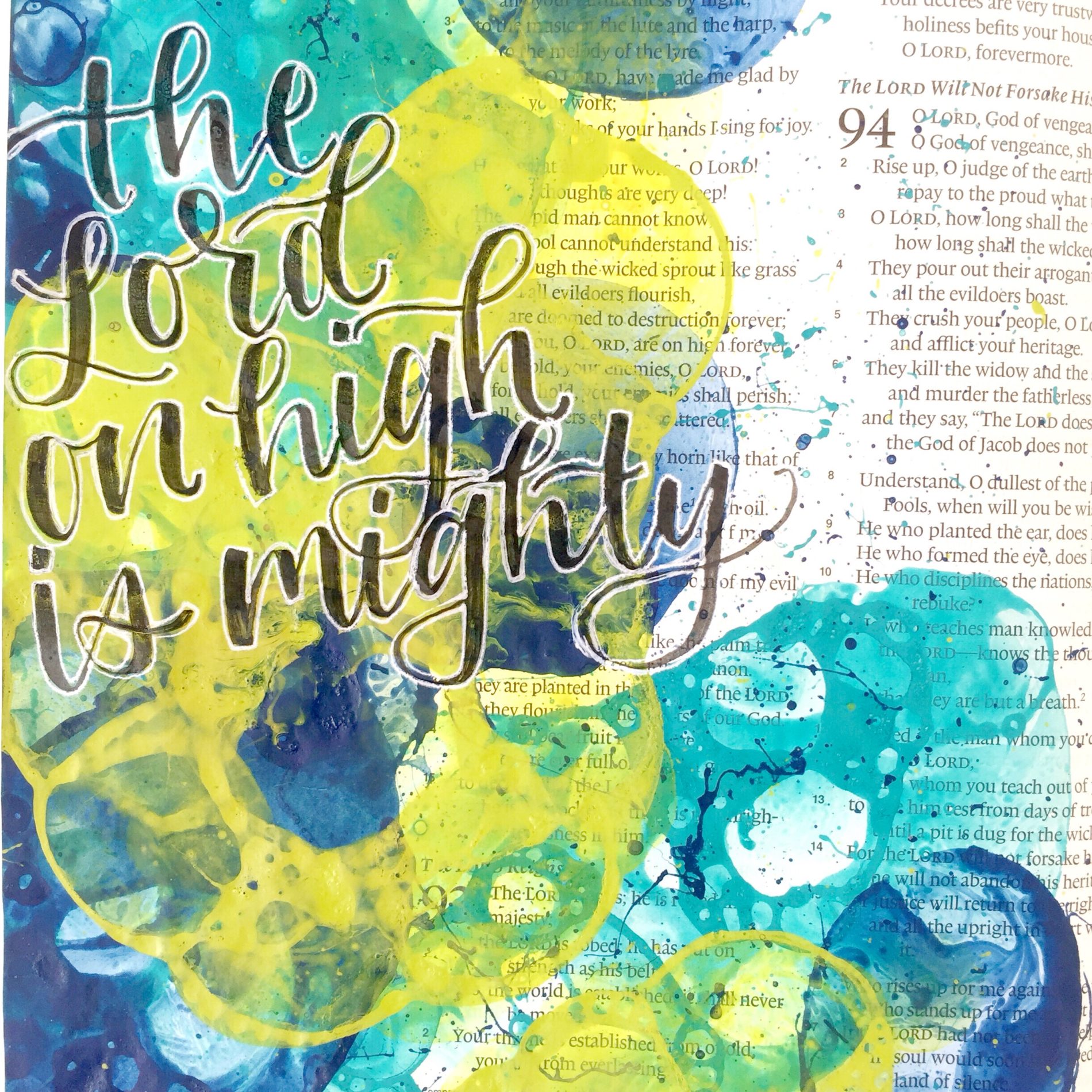 Bubble Painting In Your Journaling Bible- A Super Fun Technique To Try ...