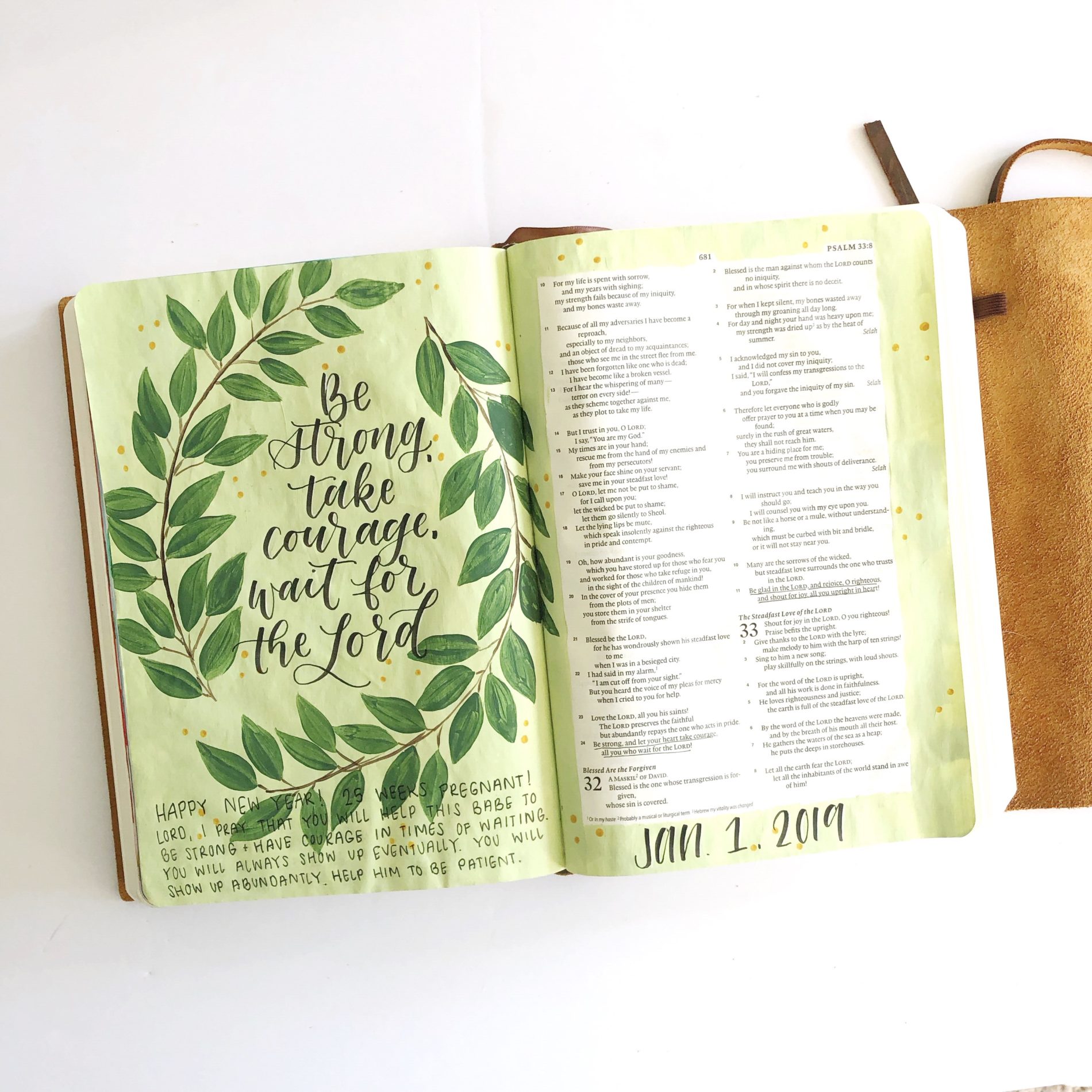 Bible Journaling With Me- Acrylic Branches - Scribbling Grace