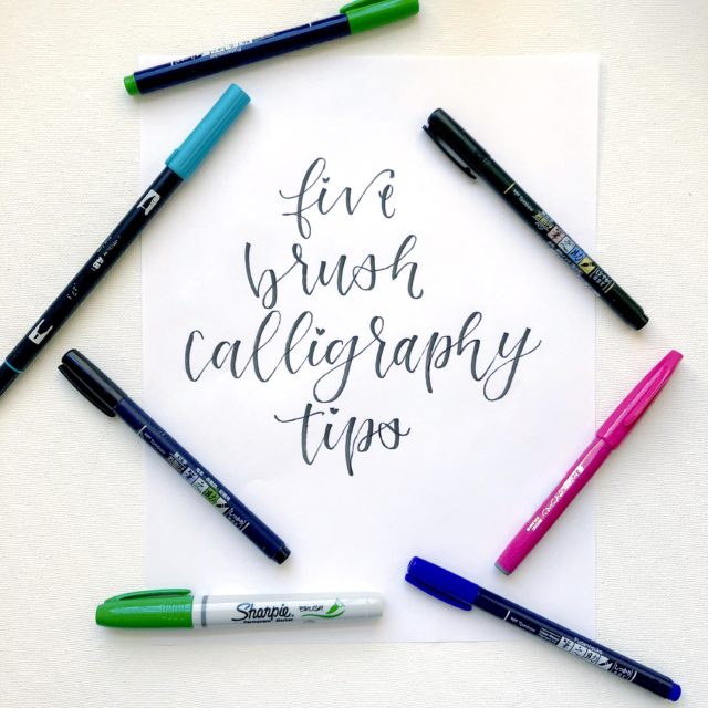 Five Tips For Creating Brush Calligraphy - Scribbling Grace