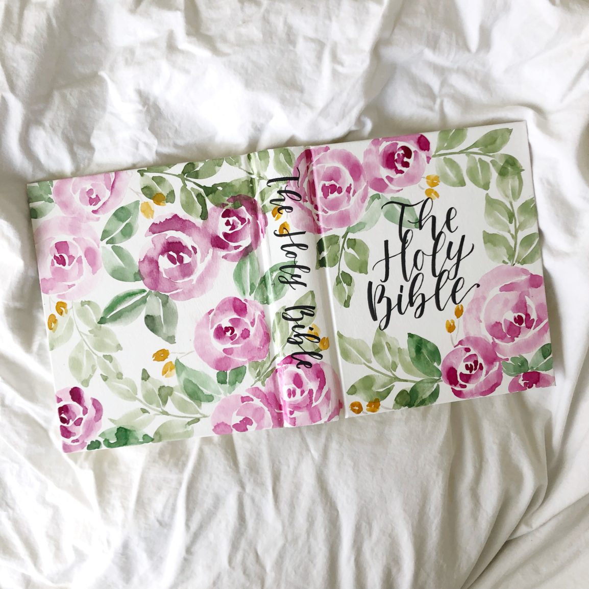 Painting a Bible Cover With Watercolors- Bible Giveaway! - Scribbling Grace